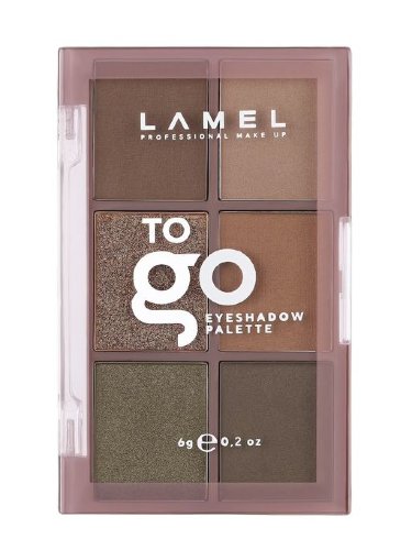 Lamel Набор теней для век To Go Eyeshadow Palette, тон 403 холодный коричневый