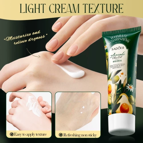 Sadoer Увлажняющий крем для рук с экстрактом авокадо Avocado Olive Oil Hydrate Nourish Hand Cream, 80г