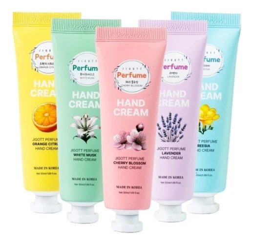 Jigott Набор парфюмированных кремов для рук Perfume Assorted Hand Cream Set, 50мл*5шт