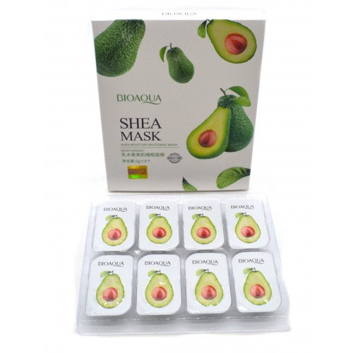 BioAqua Ночная несмываемая маска с экстрактом авокадо Shea Mask , 5 г 1