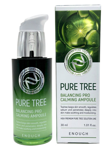 Enough Успокаивающая сыворотка с экстрактом чайного дерева Pure Tree Balancing Pro Calming Ampoule, 30мл