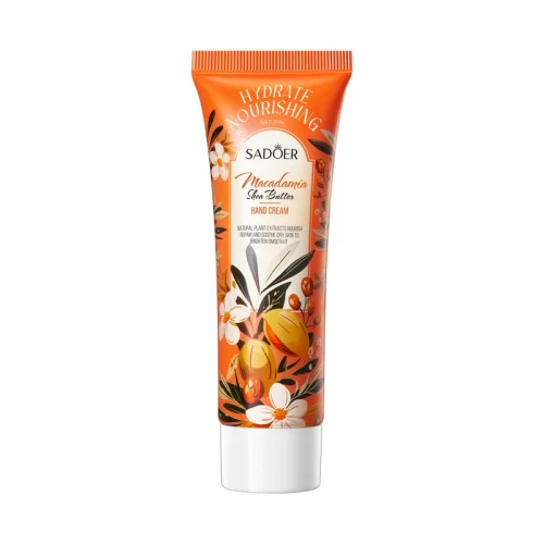 Sadoer Крем для рук с экстрактом макадамии Macadamia Shea Butter Hydrate Nourish Hand Cream, 80г