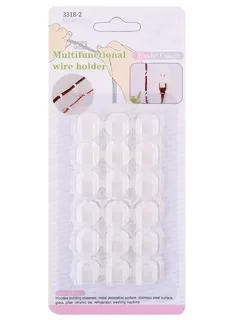 Держатели для проводов самоклеющийся, 18шт 