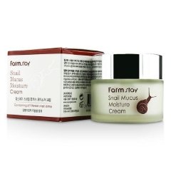 FarmStay Увлажняющий крем с муцином улитки,против морщин для сухой кожи Snail Mucus Moisture Cream, 50г 