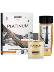 Дельта Парфюм Подарочный набор для мужчин Absolute Platinum, парф.вода 100мл+гель д/д 250мл
