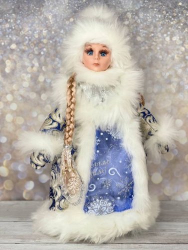 Фигура-подрочный мешок для конфет "Снегурочка" и "Дед мороз", 35см